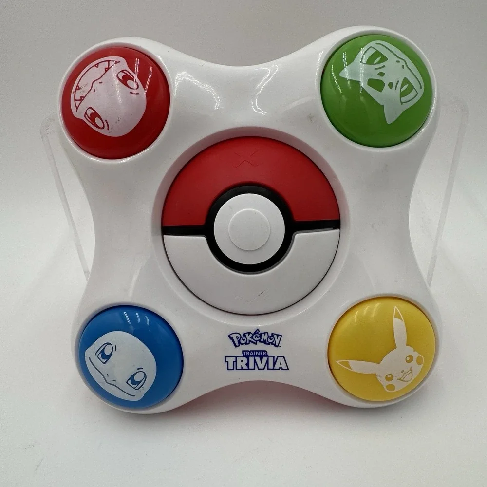 Pokemon Trainer Trivia Electronic Game 2021 Pikachu‎ Charmander Squirtle White
